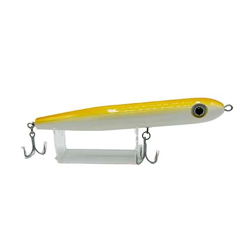 Magictail Top Water Spook Lures 5.5" 2.1oz Yellow White