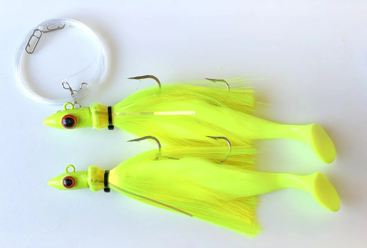 Magictail Bullet Head Tandem Rig Mojo Trolling Lures