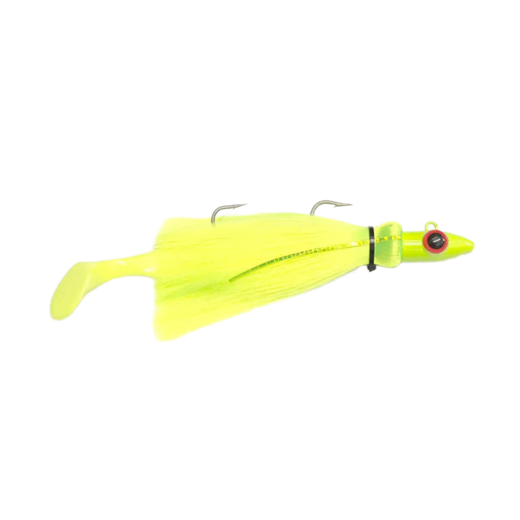 MagicTail Outfitters Mojo Trolling lure in chartruese for saltwater fishing