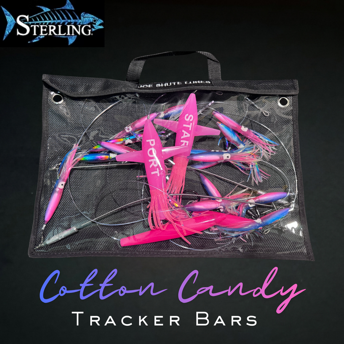 Sterling Tracker Bars Rigged By Magictail Cotton Candy