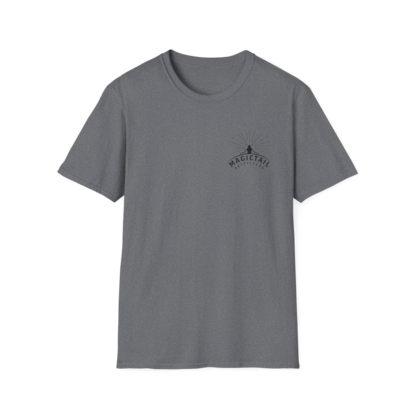 Stop Snitchin' Fishing T-Shirt — Magictail Outfitters tee Graphite Heather