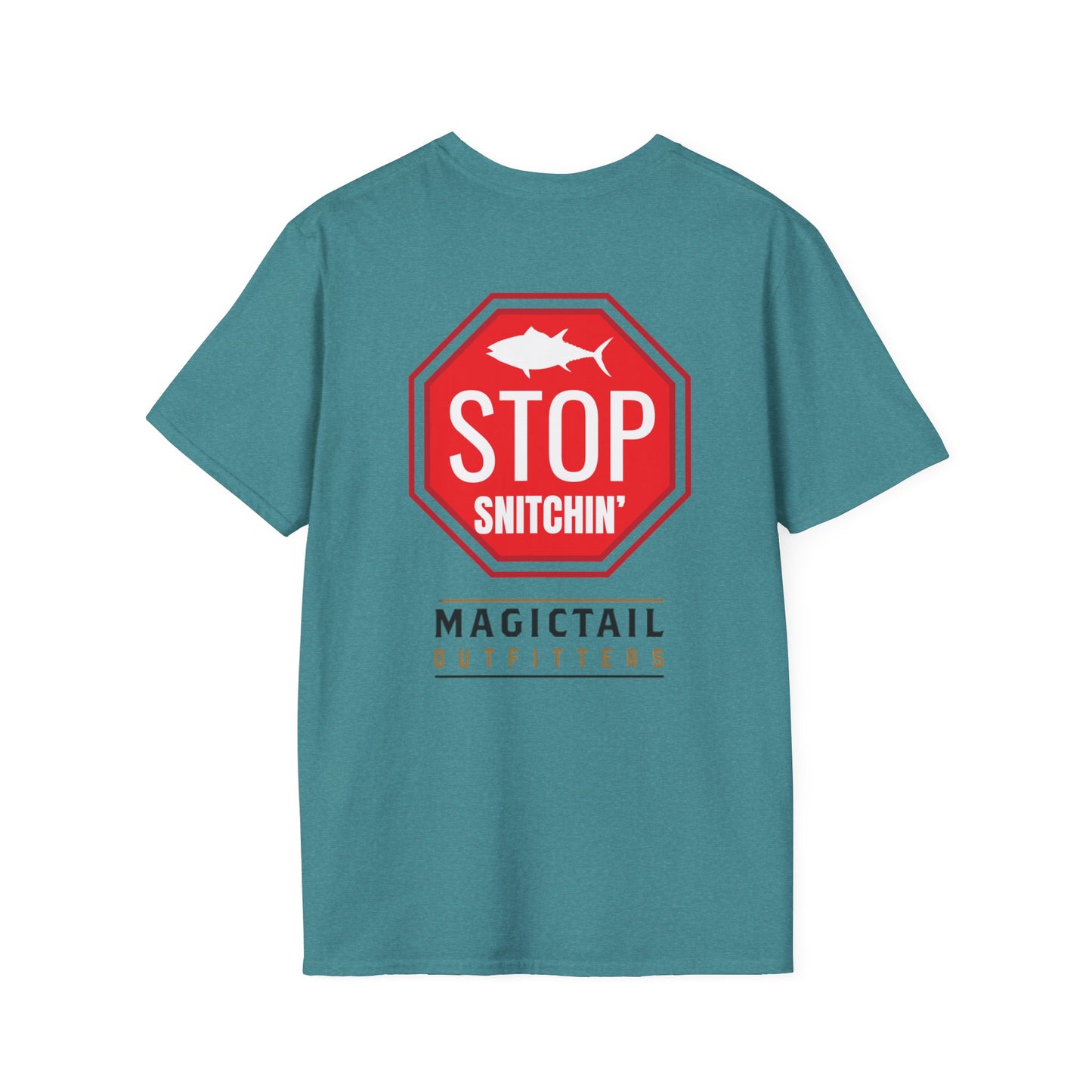 Stop Snitchin' Fishing T-Shirt — Magictail Outfitters tee