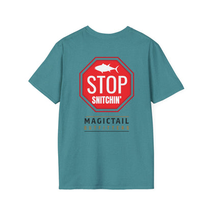 Stop Snitchin' Fishing T-Shirt — Magictail Outfitters tee