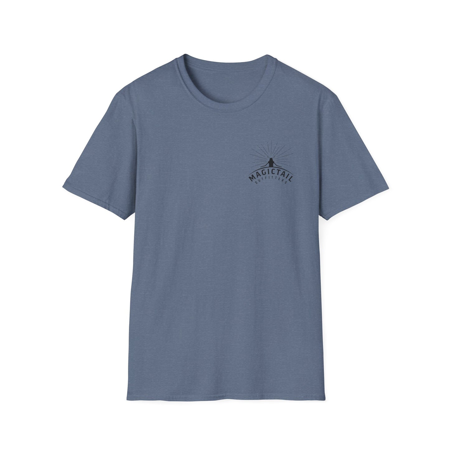 Stop Snitchin' Fishing T-Shirt — Magictail Outfitters tee Heather Indigo