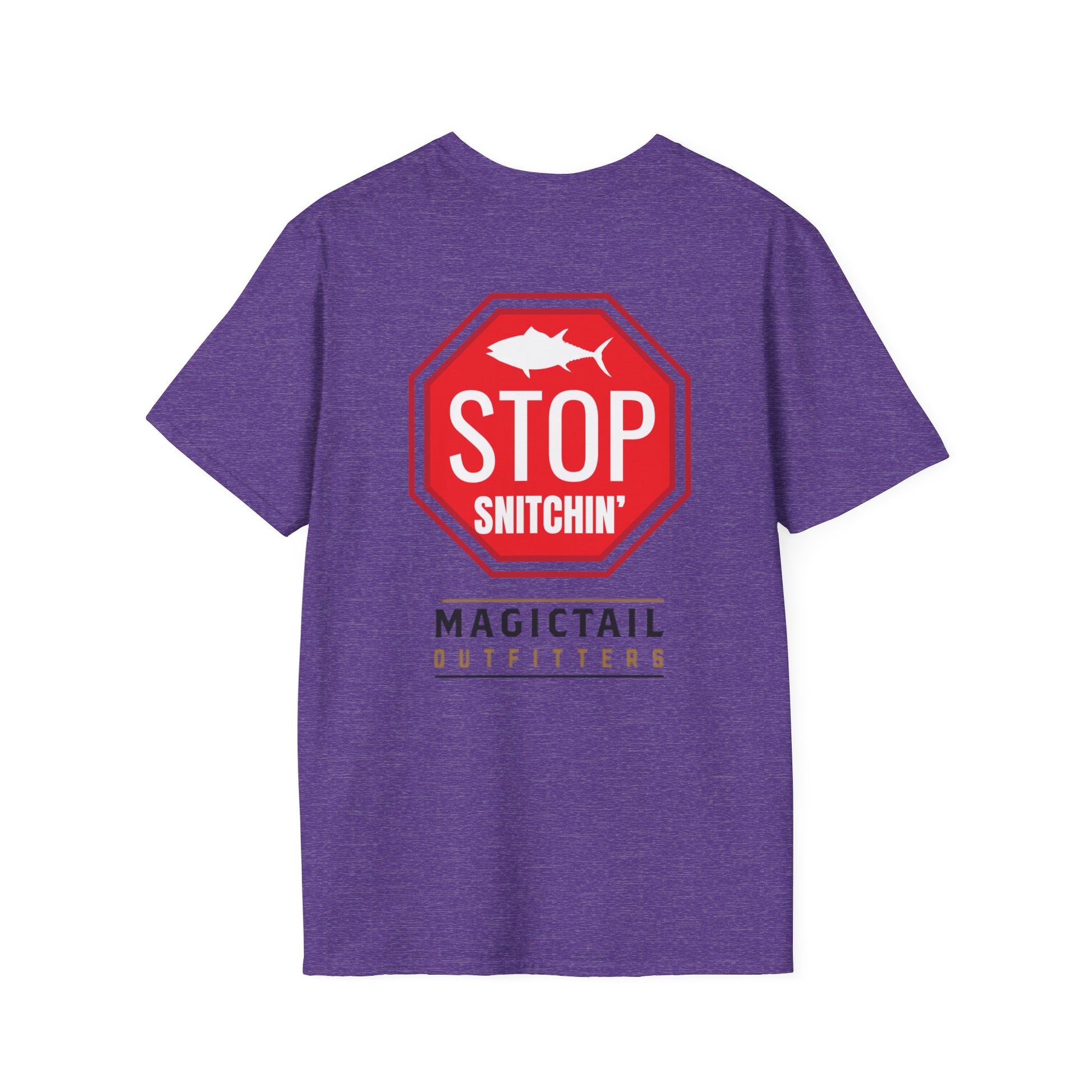 Stop Snitchin' Fishing T-Shirt — Magictail Outfitters tee
