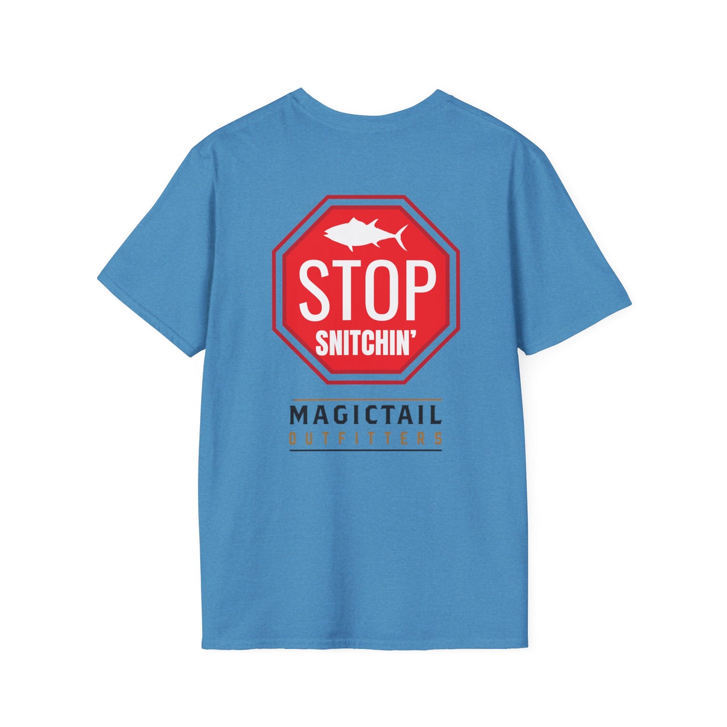 Stop Snitchin' Fishing T-Shirt — Magictail Outfitters tee
