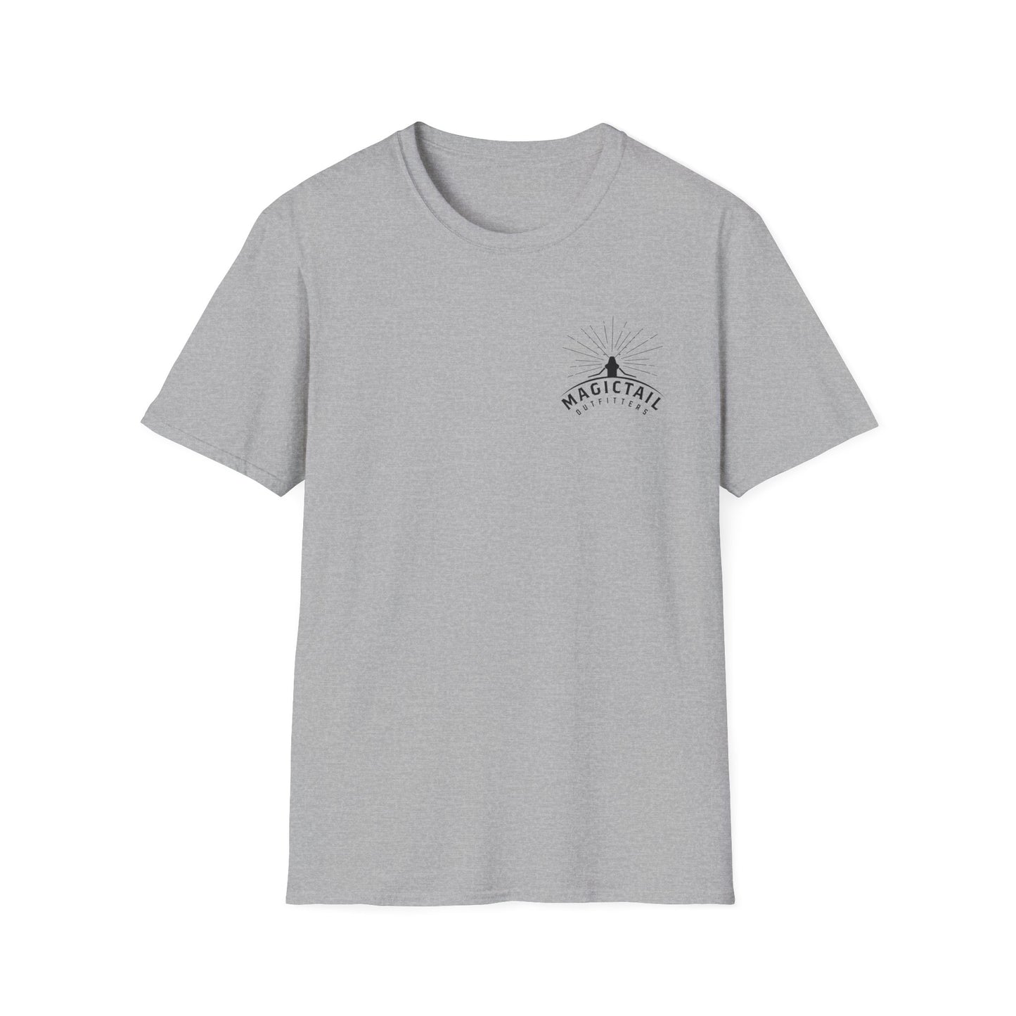 Stop Snitchin' Fishing T-Shirt — Magictail Outfitters tee Sport Grey