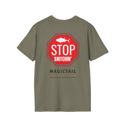 Stop Snitchin' Fishing T-Shirt — Magictail Outfitters tee