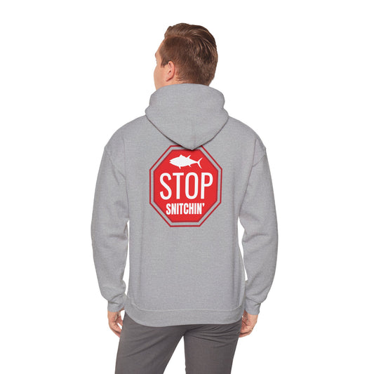 Stop Snitchin' Hoodie — Streetwear Sweatshirt Sport Grey