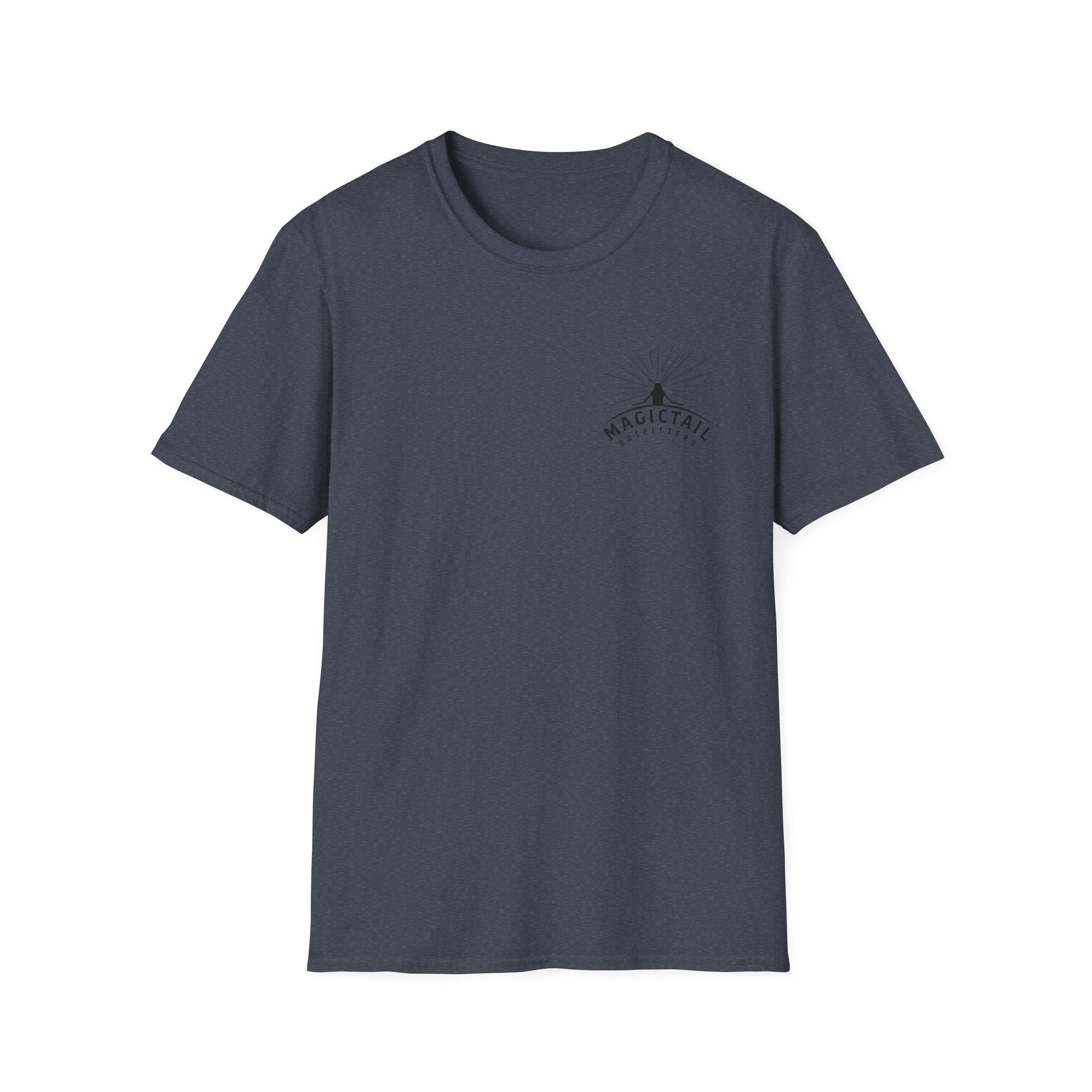 Stop Snitchin' Fishing T-Shirt — Magictail Outfitters tee Heather Navy
