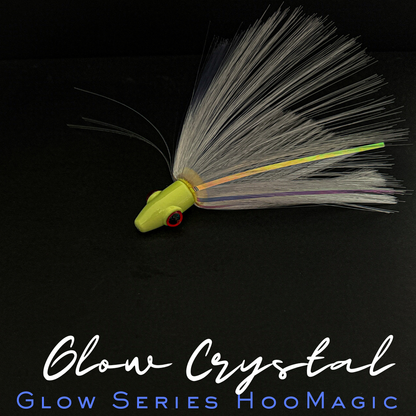 Magictail HooMagic Glow Series Trolling Lures Glow Head All Crystal Unrigged
