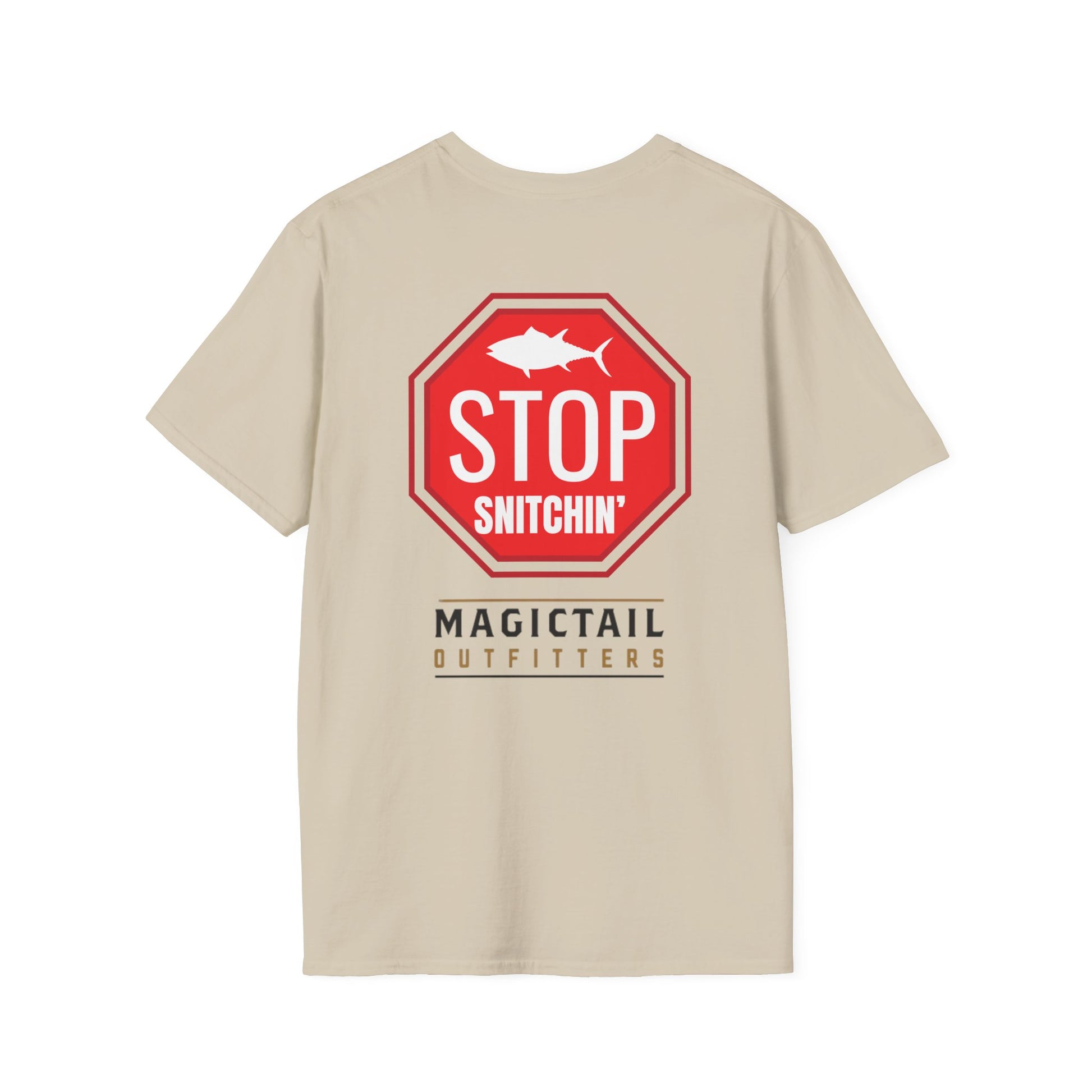 Stop Snitchin' Fishing T-Shirt — Magictail Outfitters tee
