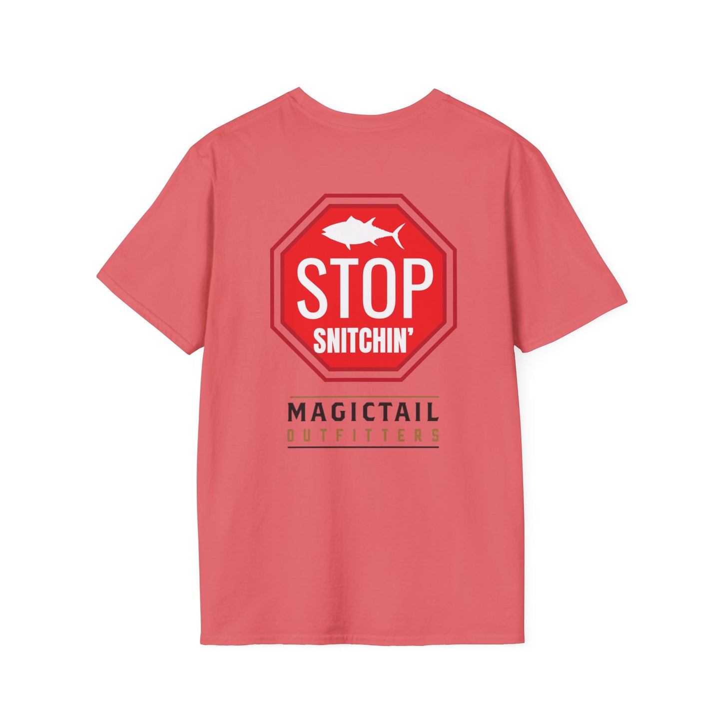 Stop Snitchin' Fishing T-Shirt — Magictail Outfitters tee