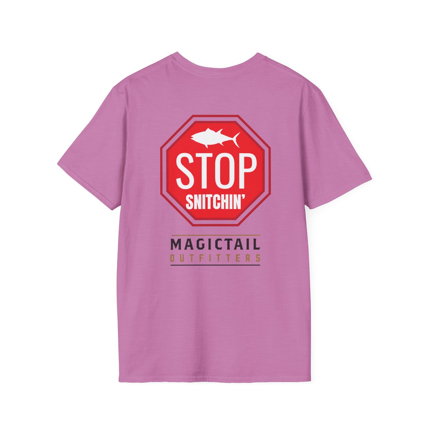 Stop Snitchin' Fishing T-Shirt — Magictail Outfitters tee