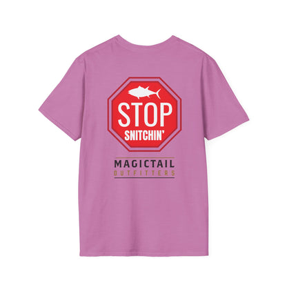 Stop Snitchin' Fishing T-Shirt — Magictail Outfitters tee