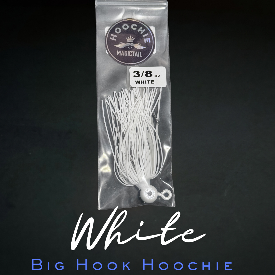 Big Hook Hoochie White 3 8 oz