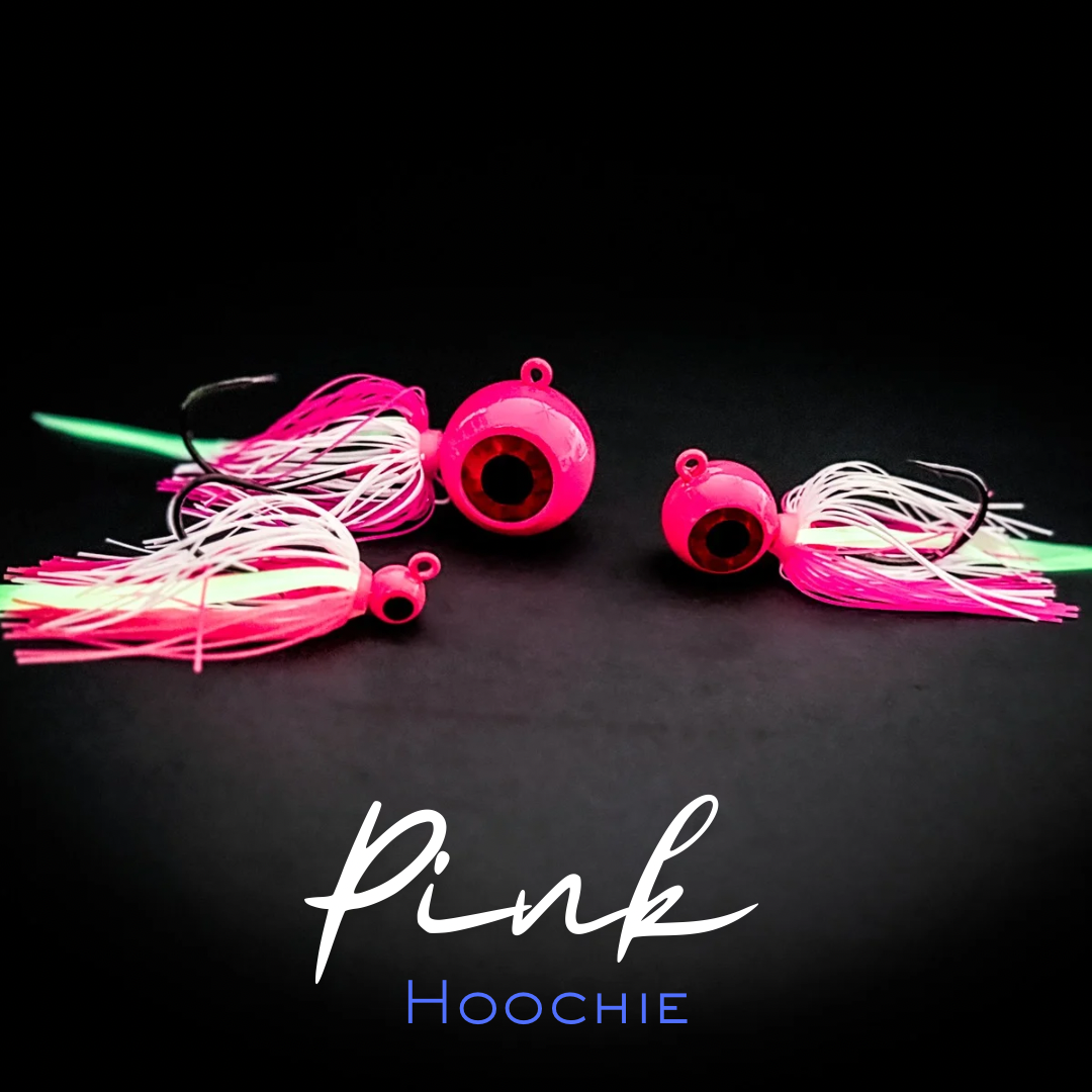 Saltwater Hoochies & Squid Skirts | High-Vis Deep Water Flounder