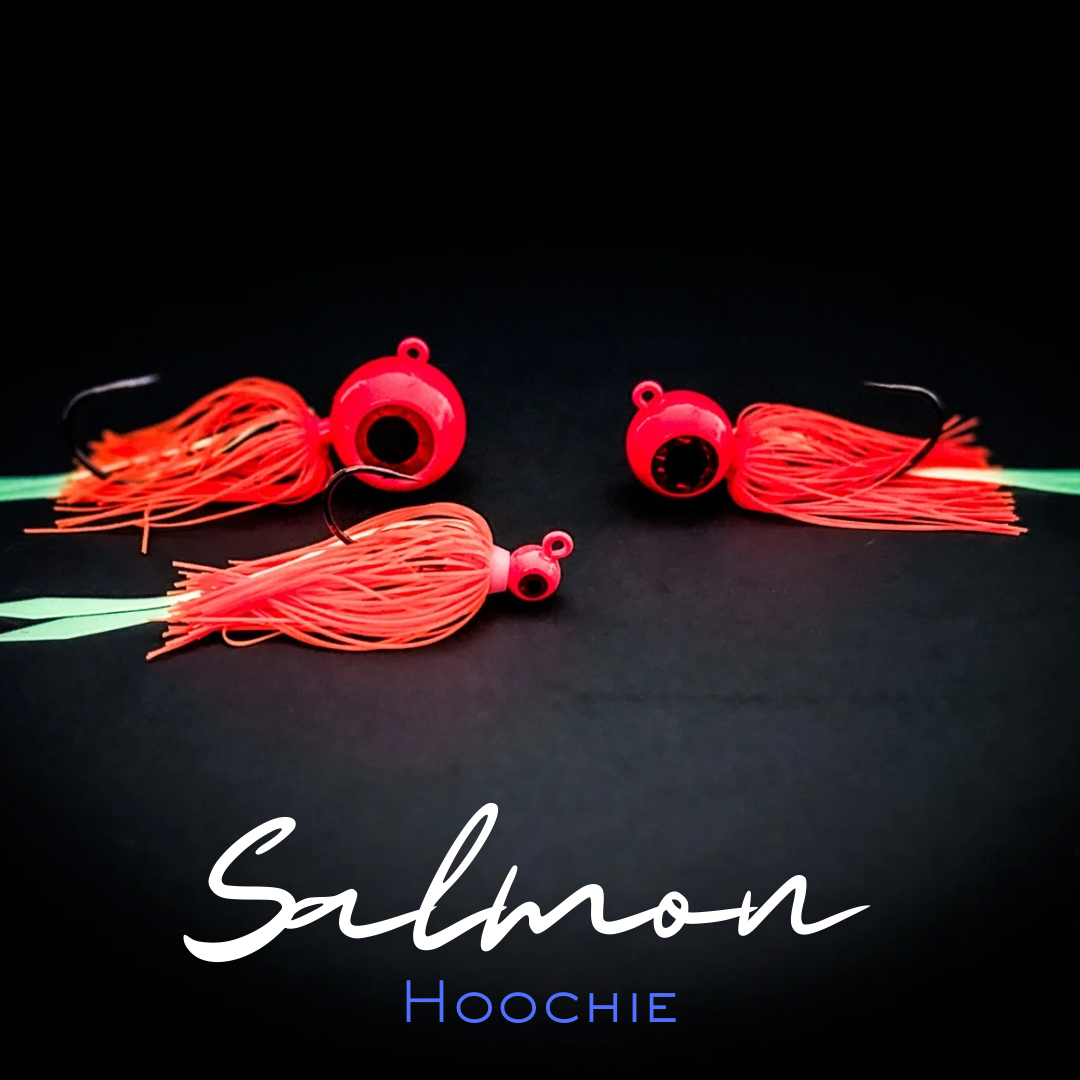 Saltwater Hoochies & Squid Skirts | High-Vis Deep Water Flounder