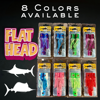 Flat Head Marlin Lures Purple blue
