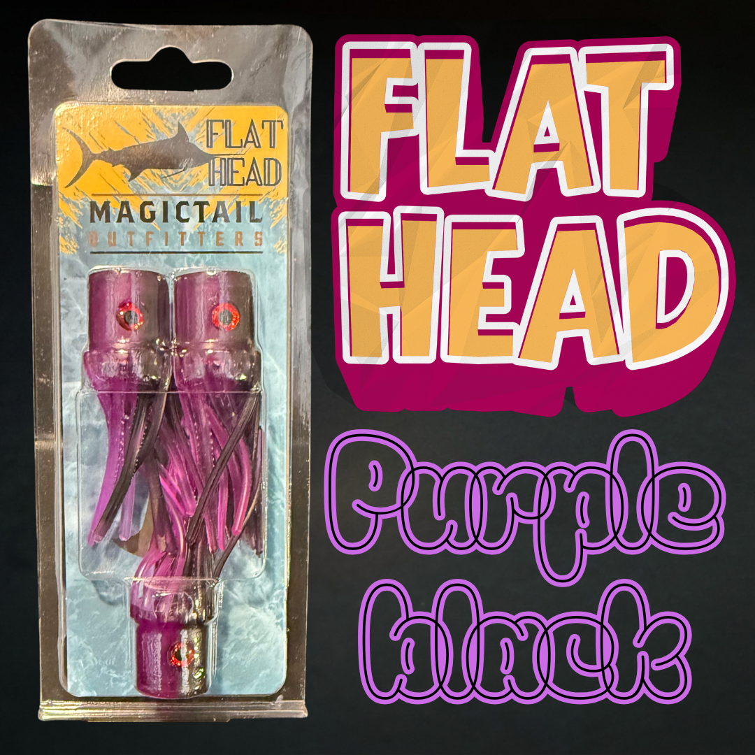 Flat Head Marlin Lures Purple Black