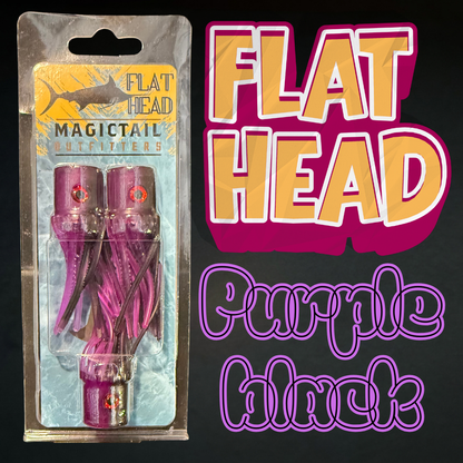Flat Head Marlin Lures Purple Black