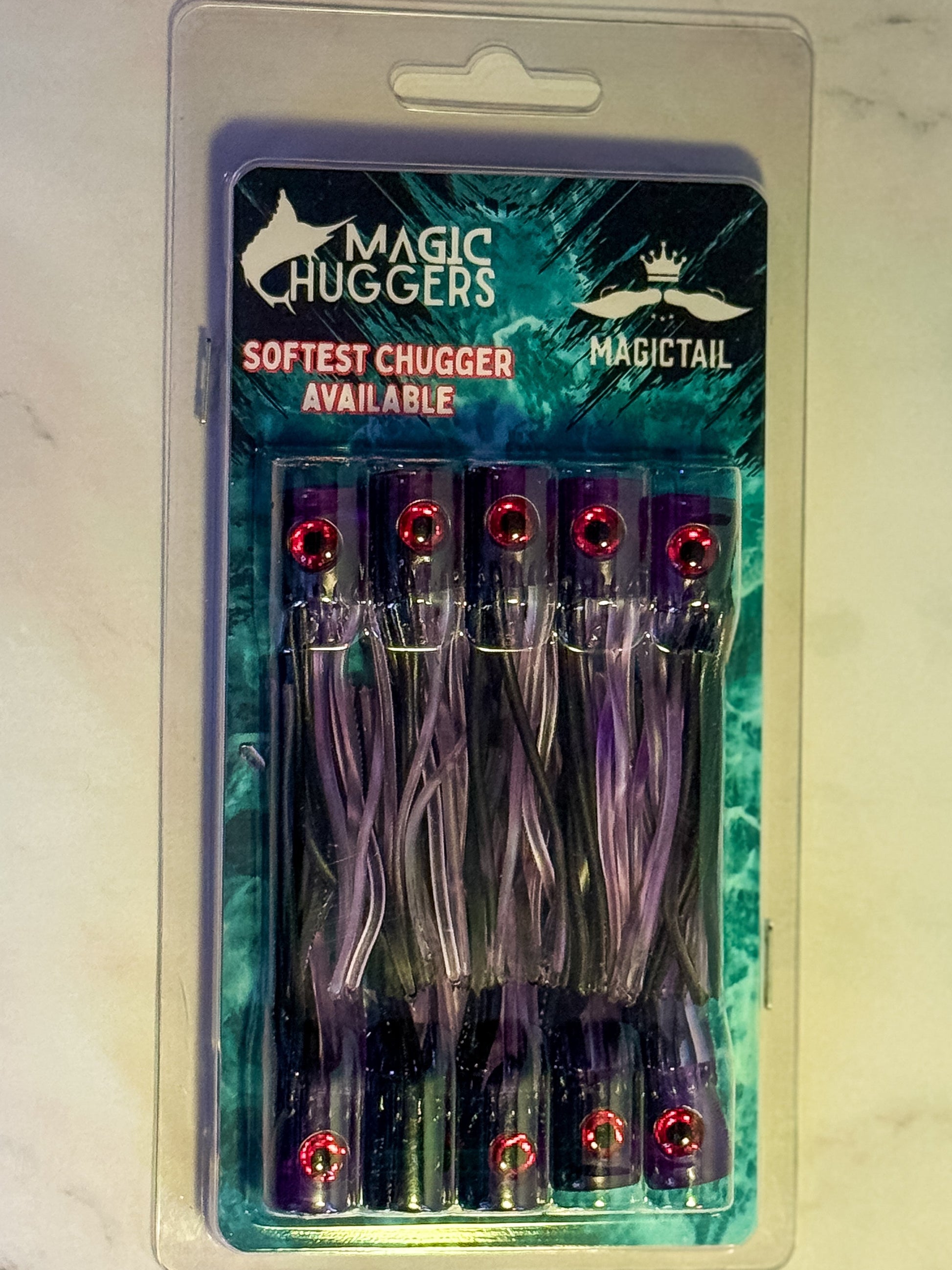 Magictail Soft Head Chuggers Purple SM 10PK