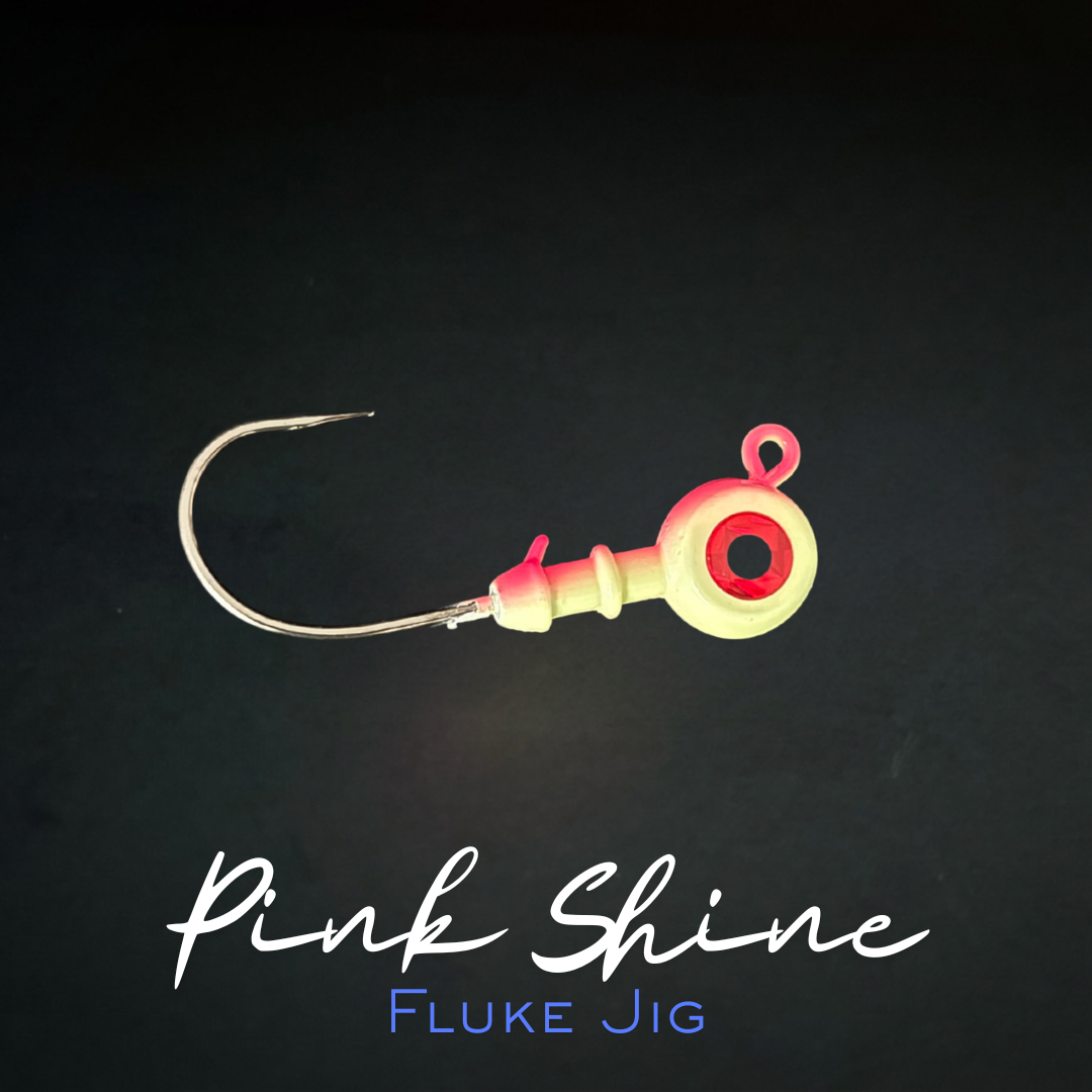 Magictail Round Head Big Eye Jigs 3pks Pink Shine