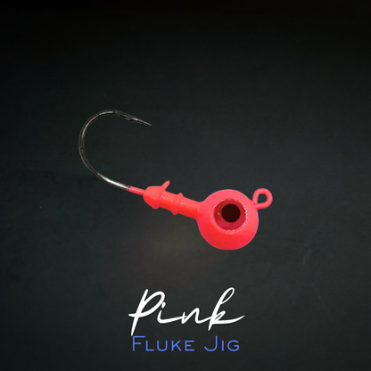 Magictail Round Head Big Eye Jigs 3pks Pink