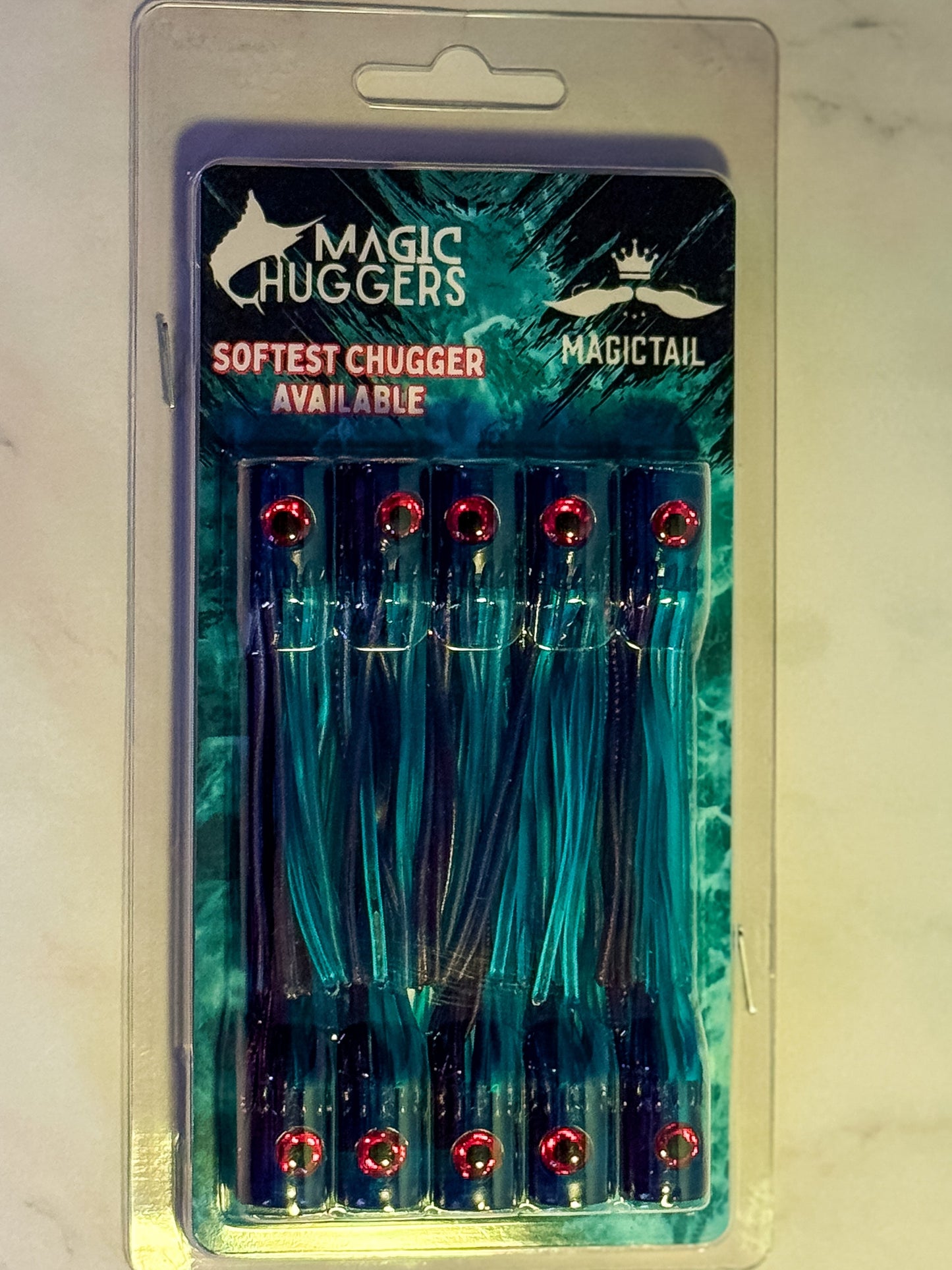 Magictail Soft Head Chuggers blue purple SM 10PK