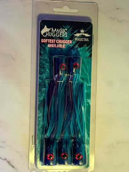 Magictail Soft Head Chuggers blue purple MD 5PK
