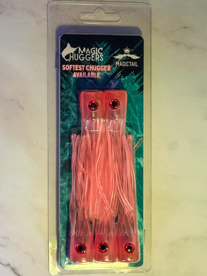 Magictail Soft Head Chuggers Pink MD 5PK