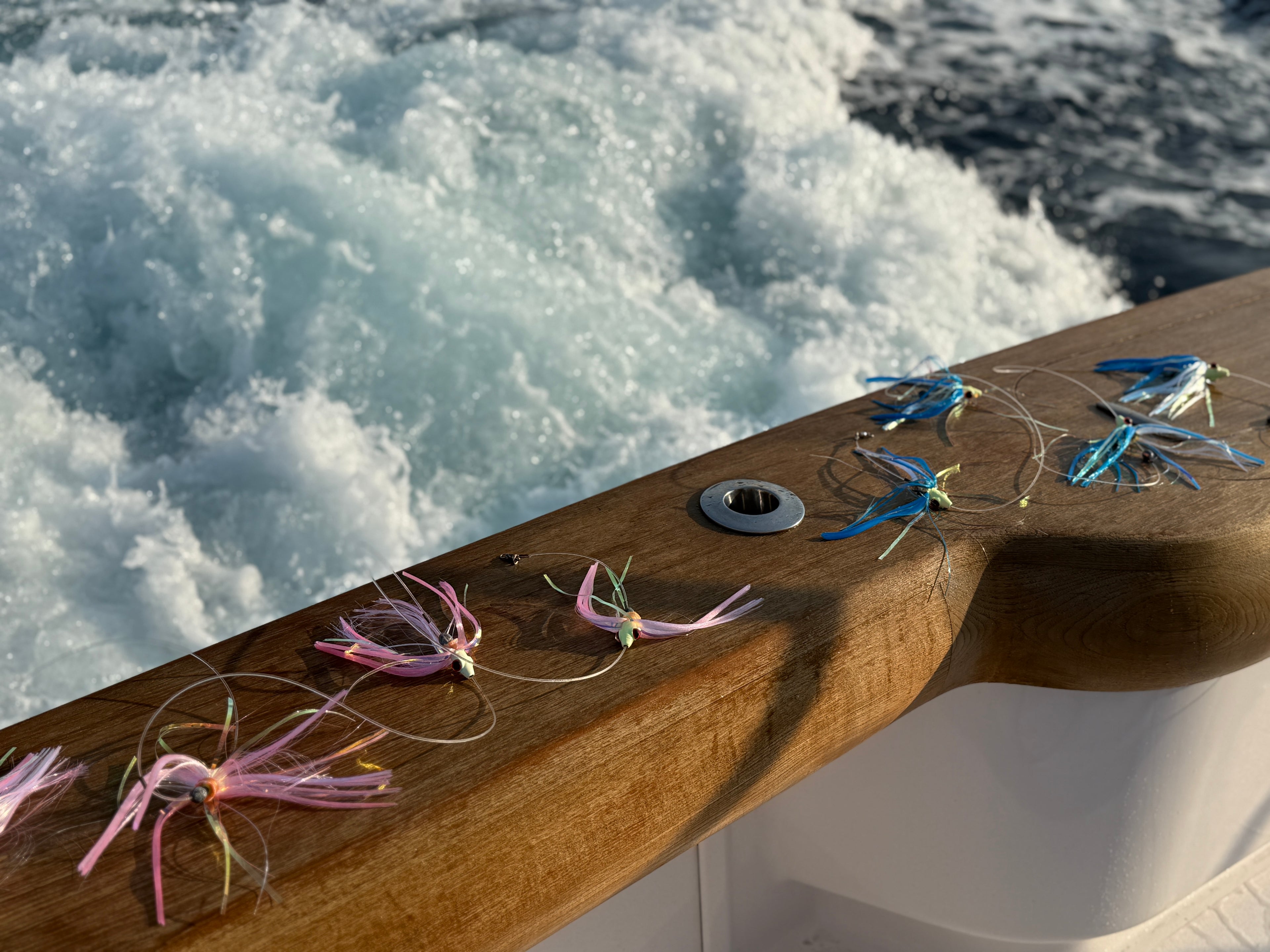 daisy chain saltwater fishing lure Trolling Jaw Lures Daisy Chain are hand made SUPER RAINBOW BIRD DAISY CHAIN