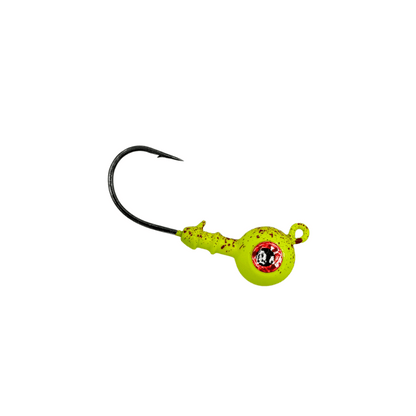 Magictail Round Head Big Eye Jigs 3pks Nuclear Chicken