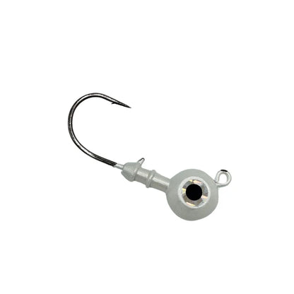 Magictail Round Head Big Eye Jigs 3pks White