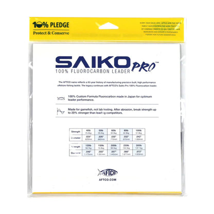 Aftco Saiko Pro Fluorocarbon Wind On Leader